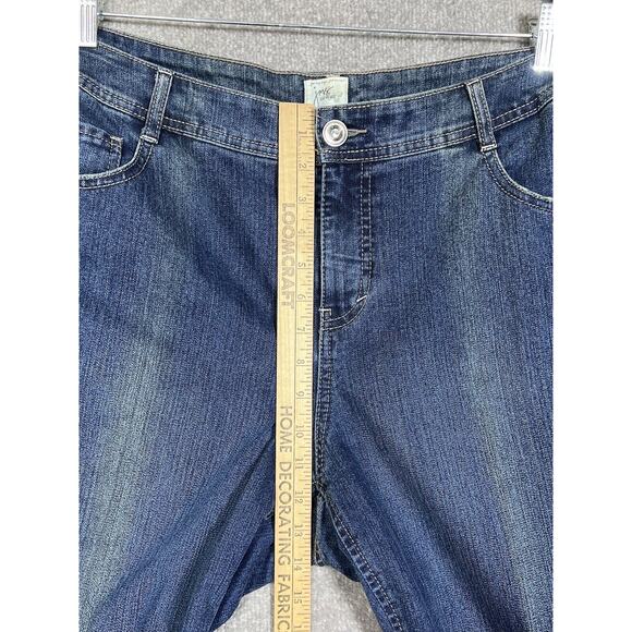 JMS Just My Size Straight Leg Jeans Womens Size 18W Stretch Blue Denim Pockets - Picture 6 of 8